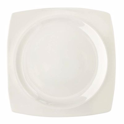 Cryspo Trio Πιάτο Φρούτου Πορσελάνης 21x21εκ 'Quadro Off White' 5530003